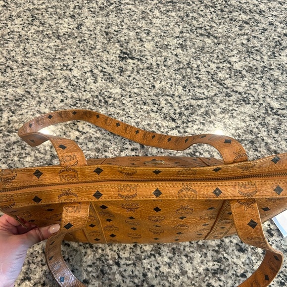 MCM Logo Monogram Tote Bag - Picture 6 of 16